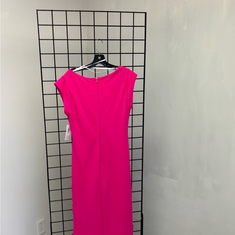 Premier Vibrant Pink Midi Dress